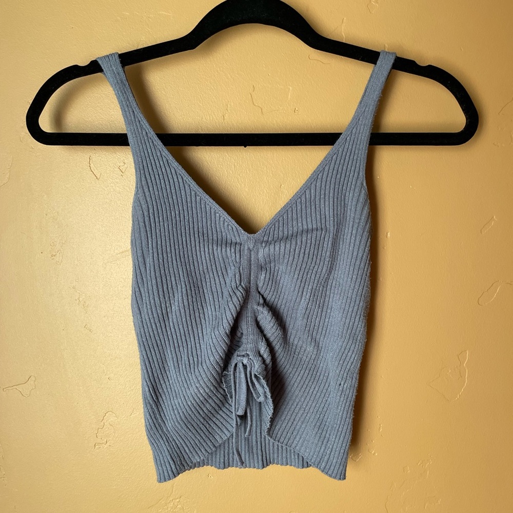 Blue Crop Top